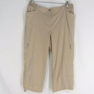CHICO’S ZENERGY Neema Cargo Crop Pants 3 XL Ruched